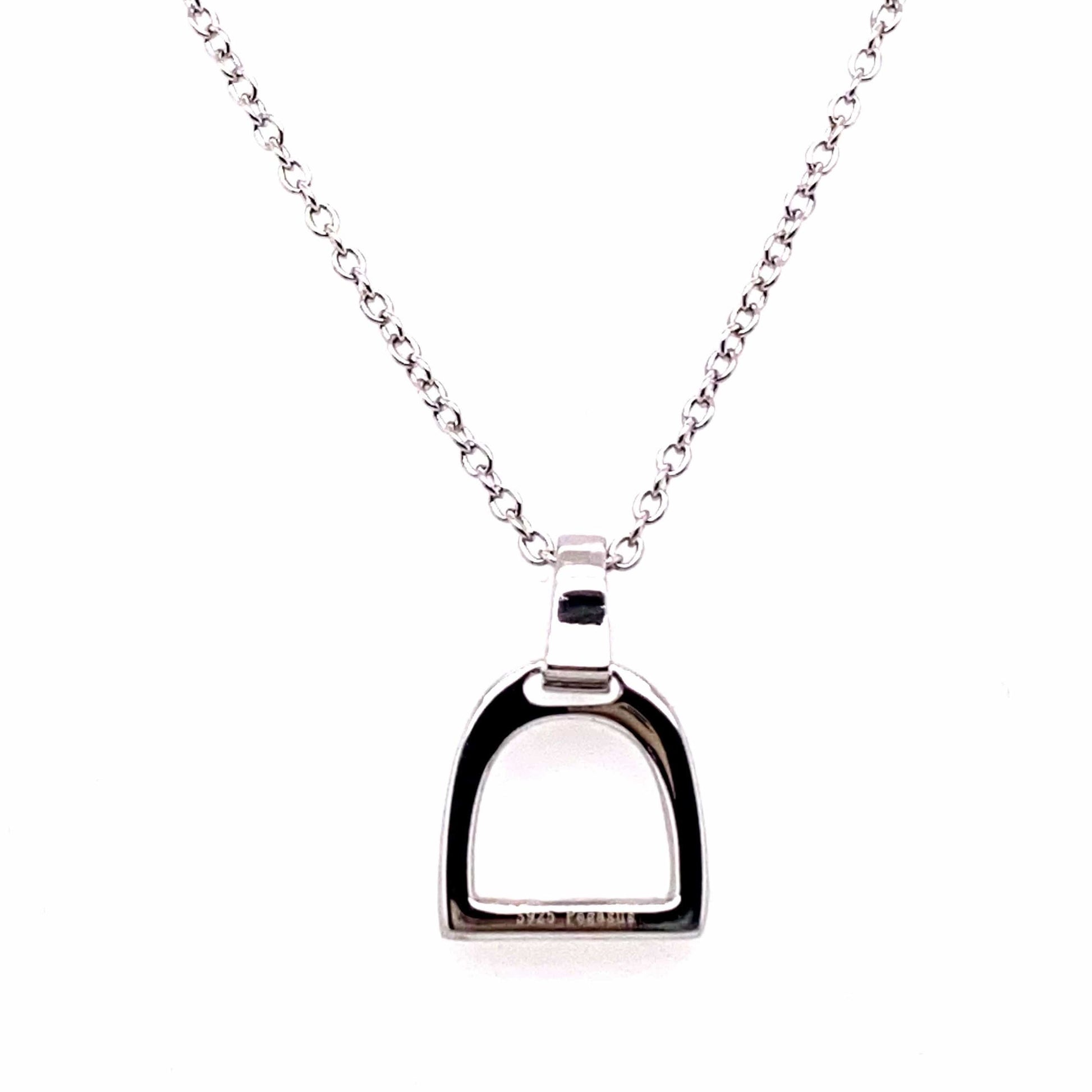 PEGASUS JEWELLERY Necklaces Mini Stirrup Necklace - Silver