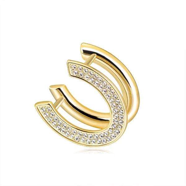 PEGASUS JEWELLERY Scarf Ring Limited Edition Horseshoe Scarf Ring - Gold