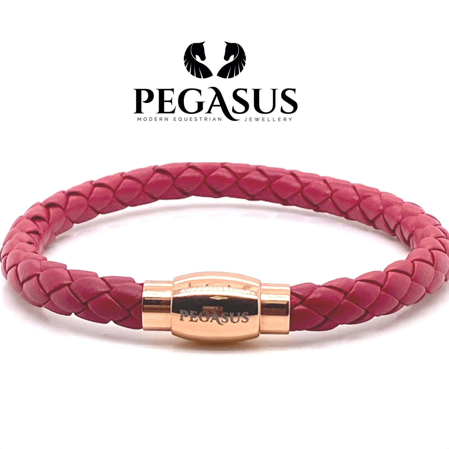 PEGASUS JEWELLERY Vitality Bracelets Vitality Leather Rose Gold Bracelet  - Mulberry
